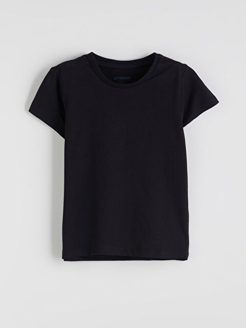 LCW Kids Bisiklet Yaka Basic Erkek Çocuk Tişört - S5Q219Z1-CVL