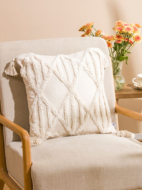 LCW HOME Püsküllü Kırlent Kılıfı 45x45 cm