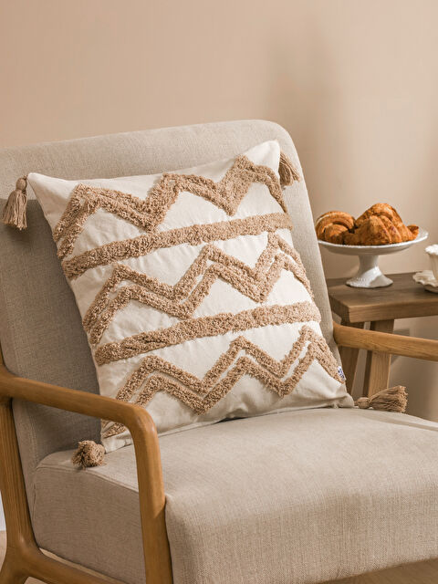 LCW HOME Püsküllü Kırlent Kılıfı 45x45 cm - S60757Z8-YXD