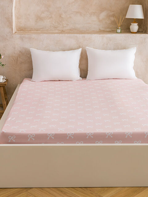 LCW HOME Fiyonk Baskılı Çift Kişilik Lastikli Çarşaf - S60772Z8-LT4