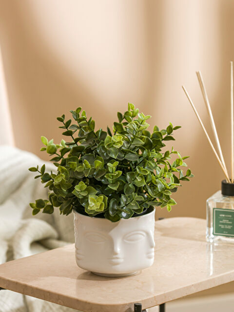 LCW HOME Yüz Baskılı Seramik Saksı 11 cm - S60858Z8-SGG