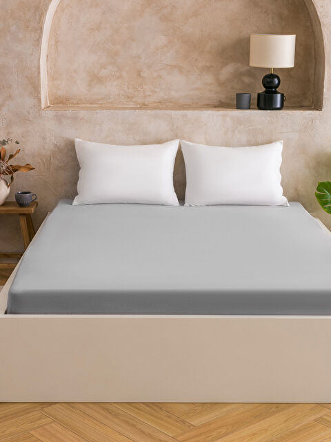 LCW HOME Pamuklu Çift Kişilik Lastikli Çarşaf - S60921Z8-CWL