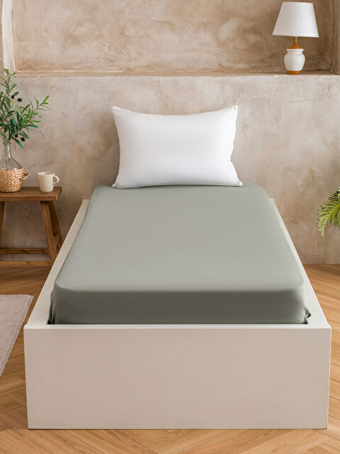 LCW HOME Tek Kişilik Lastikli Çarşaf - S60923Z8-GNZ