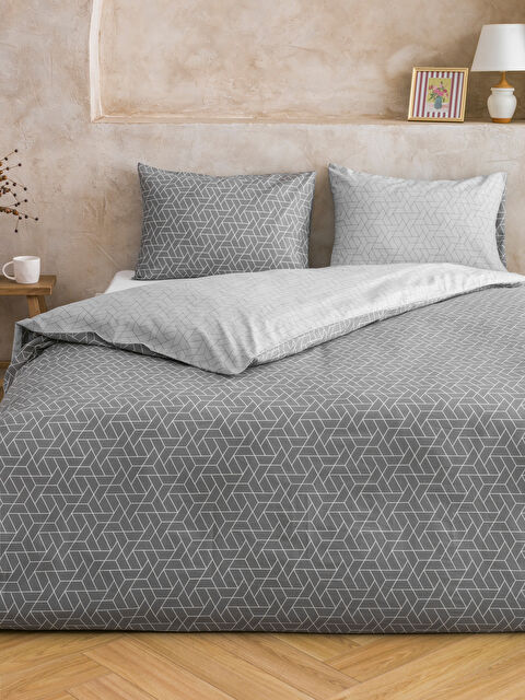 LCW HOME Geometrik Desenli Çift Kişilik Nevresim Seti - S60933Z8-LRW
