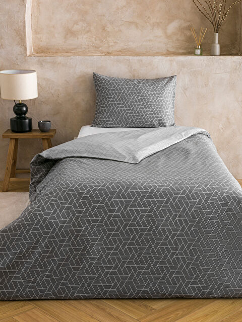 LCW HOME Geometrik Desenli Tek Kişilik Nevresim Seti - S60959Z8-LRW