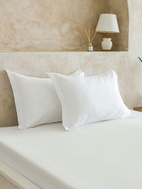 LCW HOME Taie d'oreiller BLANC - S60975Z8-J5E