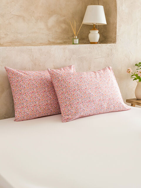 LCW HOME Çiçek Desenli Yastık Kılıfı 2'li 50x70 cm - S60981Z8-F9C