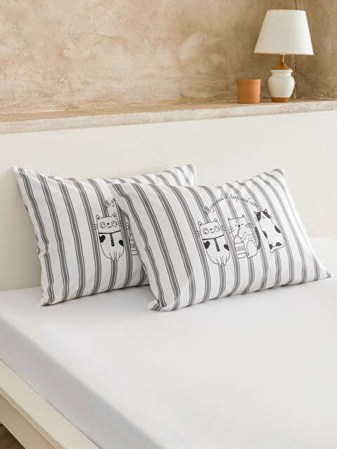 LCW HOME Baskılı Yastık Kılıfı 2'li 50x70 cm - S60987Z8-LQJ