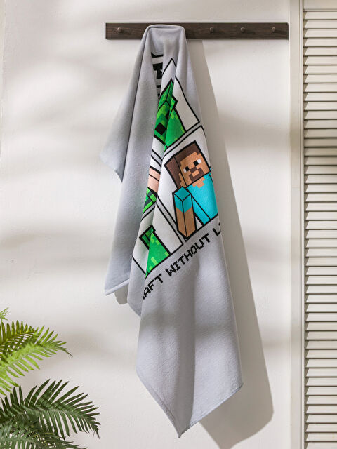 LCW HOME Minecraft Baskılı Plaj Havlusu 70x150 cm - S5Q924Z8-F9C