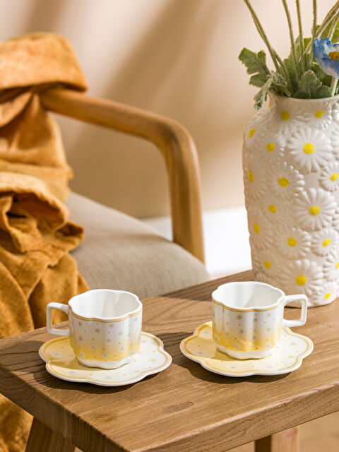 LCW HOME 2 Kişilik Porselen Kahve Fincan Takımı 90 ml - S61024Z8-LUG