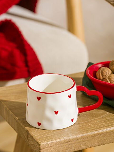 LCW HOME Kalp Baskılı Seramik Kupa 250 ml - S61081Z8-F9C