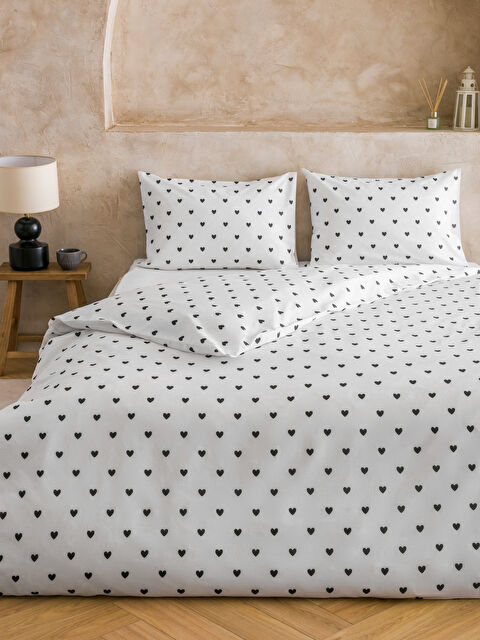 LC WAIKIKI Desenli Çift Kişilik Nevresim Seti - S61775Z8-LQJ