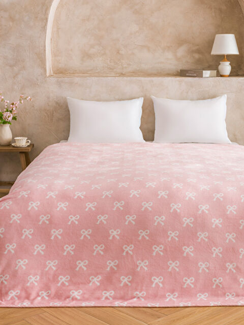 LCW HOME Fiyonk Baskılı Çift Kişilik Battaniye - S61788Z8-LT4