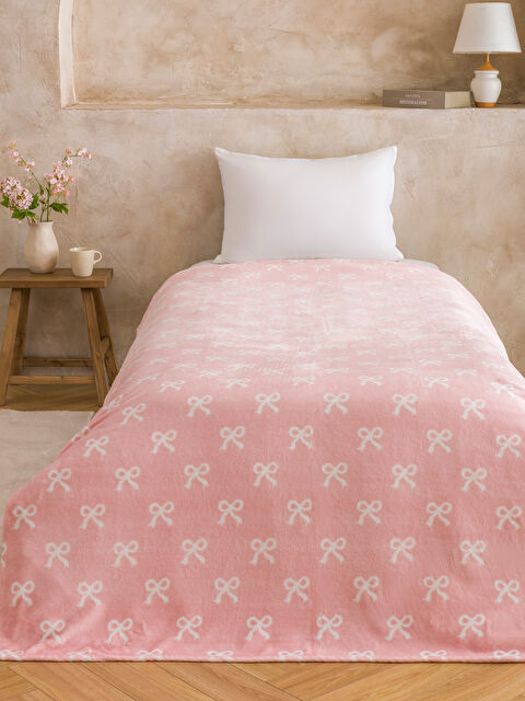 LCW HOME Fiyonk Baskılı Pelüş Tek Kişilik Battaniye - S61789Z8-LT4