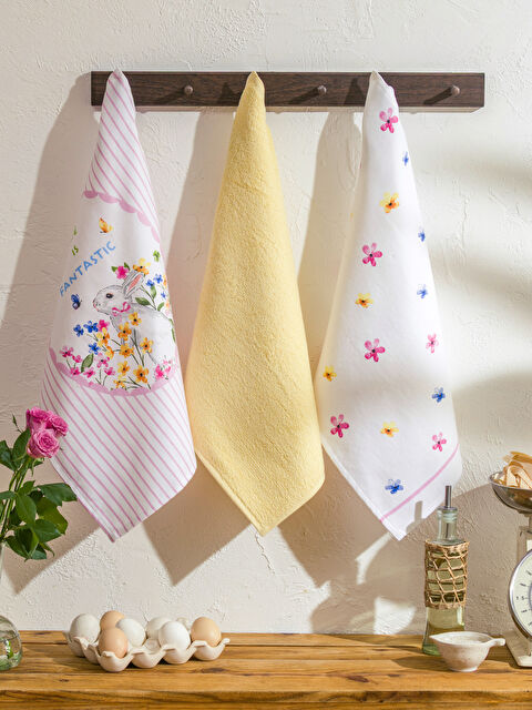 LCW HOME Printed Tea Towel Set of 3, 40x50 cm - S62459Z8-F9C