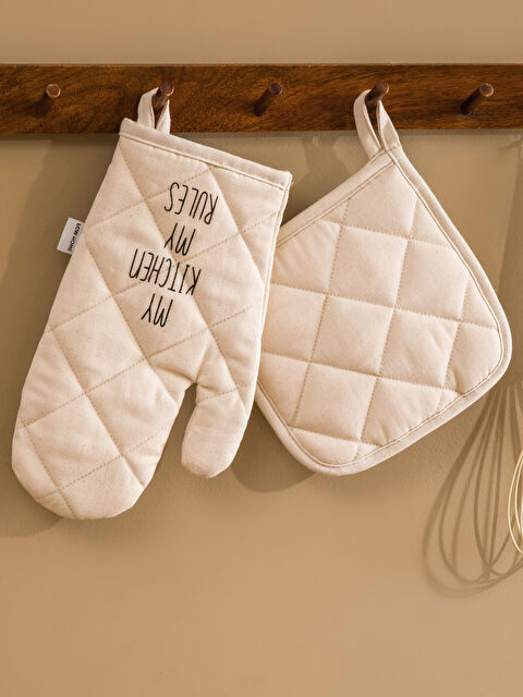 LCW HOME Baskılı Fırın Eldiveni ve Tutaç - S62534Z8-FDU