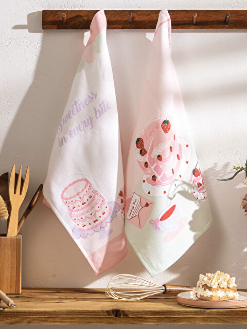 LCW HOME Desenli Kurulama Bezi 2'li - S62880Z8-F9C