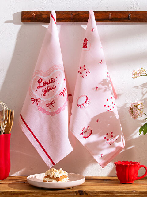 LCW HOME Desenli Kurulama Bezi 2'li	 - S62926Z8-F9C