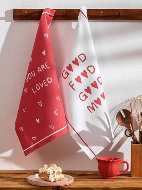 LCW HOME Baskılı Kurulama Bezi 2'li 40x50 cm - S62982Z8-F9C