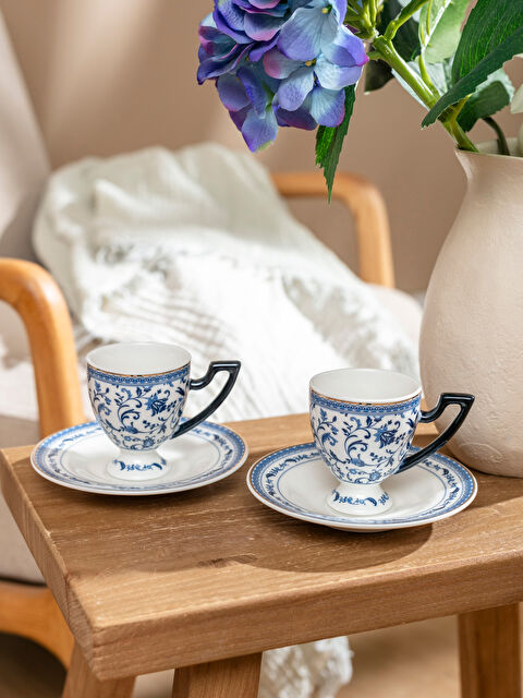 LCW HOME Baskılı 2 Kişilik Porselen Kahve Fincan Takımı 90 ml - S63271Z8-LQQ