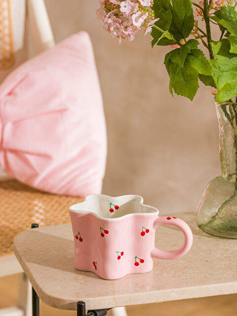 LCW HOME Kiraz Baskılı Porselen Kupa 300 ml - S63492Z8-M0T