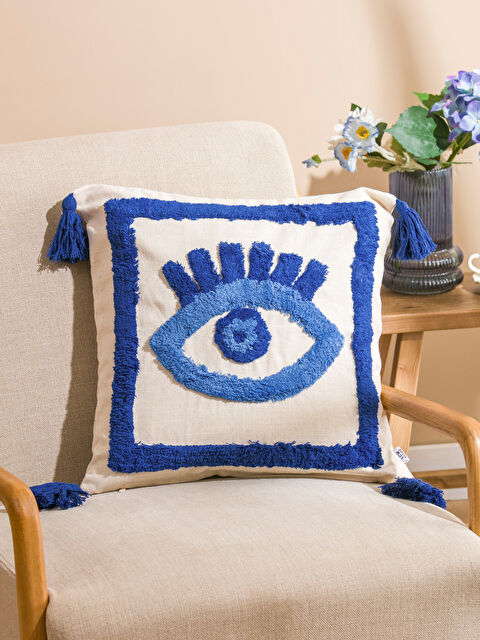 LCW HOME Göz Nakışlı Kırlent Kılıfı 45x45 cm