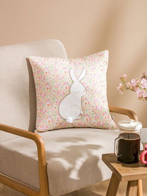 LCW HOME Rabbit Print Pillow Cover 45x45 cm - S64105Z8-F9C