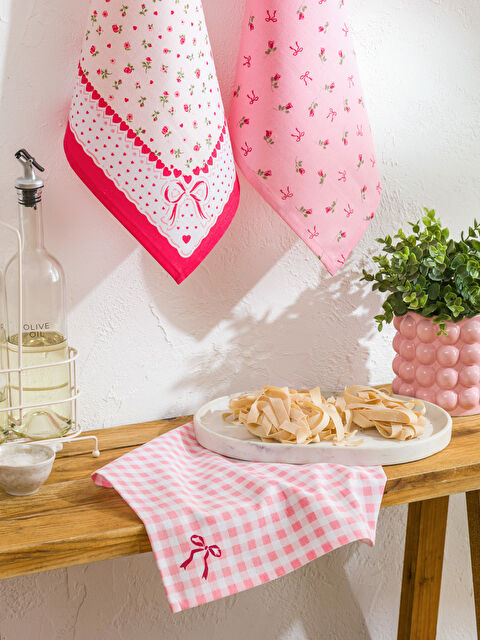 LCW HOME Desenli Kurulama Bezi 3'lü - S64305Z8-F9C