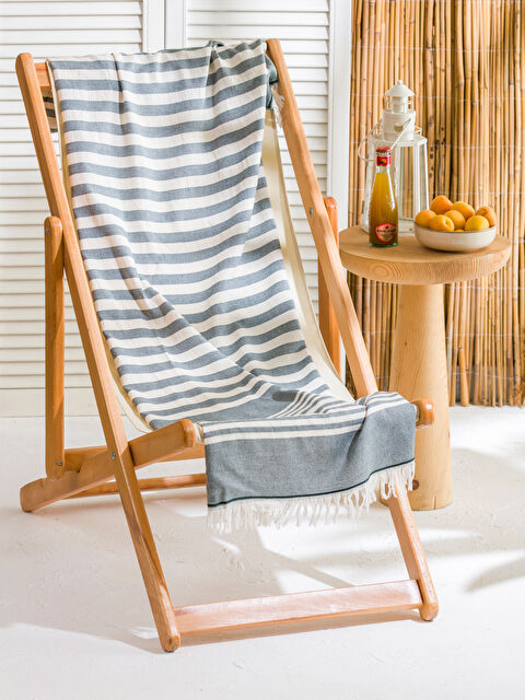 LCW ACCESSORIES Çizgi Desenli Erkek Plaj Havlusu 70x150 cm - S5R896Z8-LFT