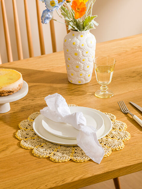 LCW HOME Çiçek Figürlü Hasır Supla 38 cm - S64504Z8-RW0