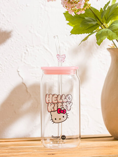 LCW HOME Hello Kitty Baskılı Pipetli Bardak - S64879Z8-LT4