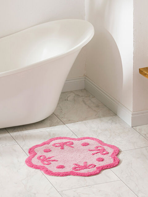 LCW HOME Fiyonk Baskılı Banyo Paspası 60x60 cm - S65067Z8-F9C