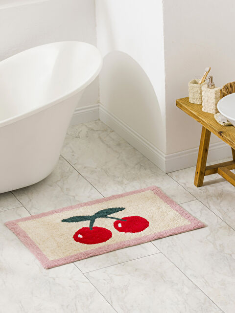 LCW HOME Tapis de bain imprimé cerise 50x80 cm - S65088Z8-F9C