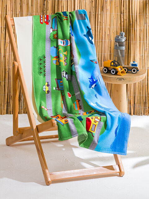 LCW ACCESSORIES Baskılı Erkek Çocuk Plaj Havlusu 73x150 cm - S5RG12Z4-F9C