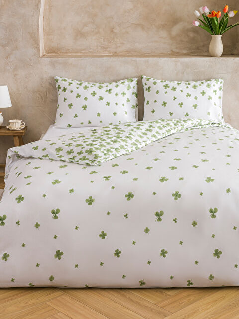 LCW HOME Yaprak Desenli Çift Kişilik Nevresim Seti - S65871Z8-LRR
