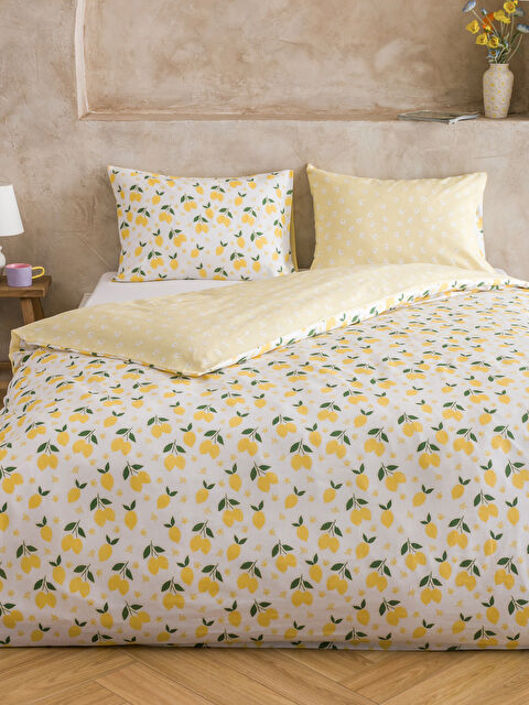 LCW HOME Limon Baskılı Çift Kişilik Nevresim Seti - S67477Z8-F9C
