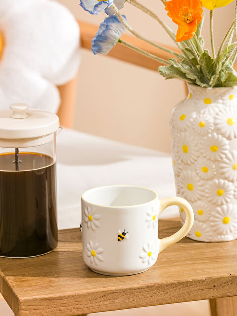 LCW HOME Çiçek Baskılı Seramik Kupa  - S67838Z8-F9C