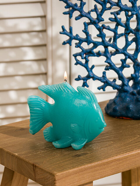 LCW HOME شمعة على شكل سمكة، 14 سم - S6AD05Z8-LQK