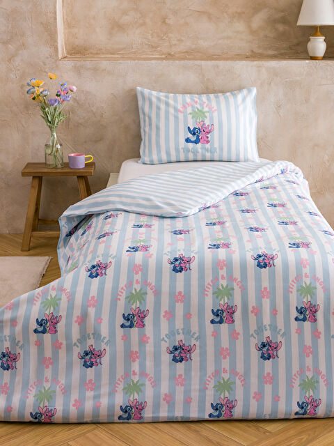 LCW HOME Lilo ve Stitch Baskılı Tek Kişilik Nevresim Seti - S6BT03Z8-F9C