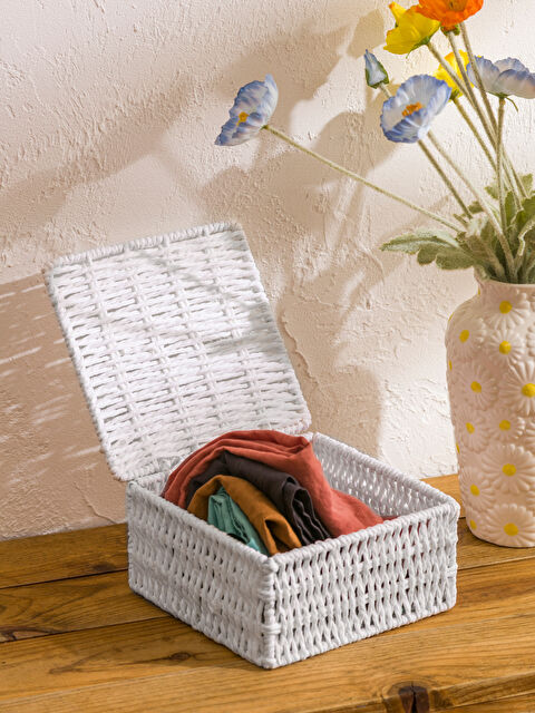 LCW HOME Dekoratif Hasır Sepet 27 cm - S6CF43Z8-DEA