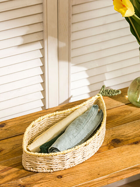 LCW HOME Dekorativna pletena korpa 40 cm - S6CF48Z8-F9C