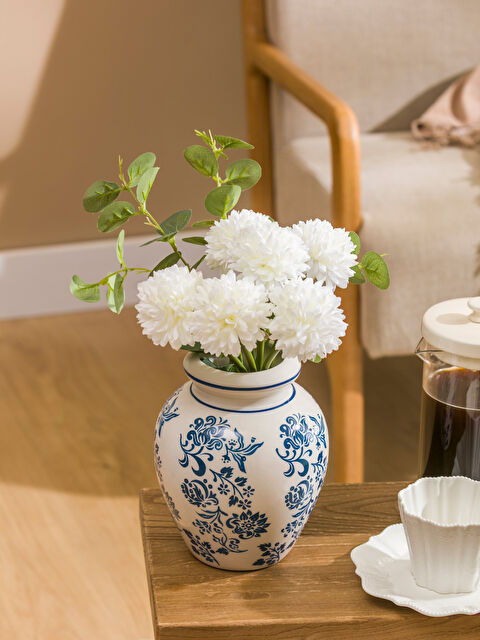 LCW HOME Desenli Seramik Vazo 18 cm