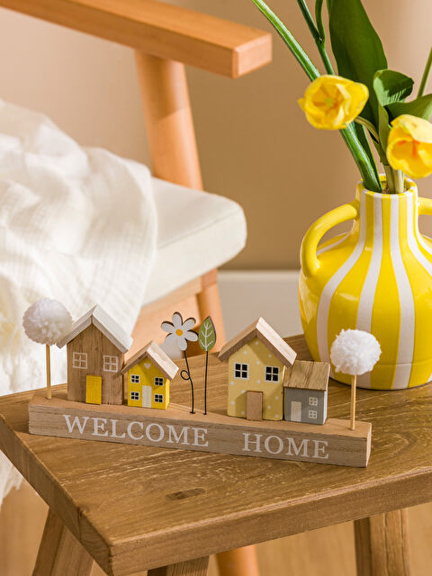 LCW HOME Ev Figürlü Dekoratif Ahşap Süs 26 cm - S6CH41Z8-F9C