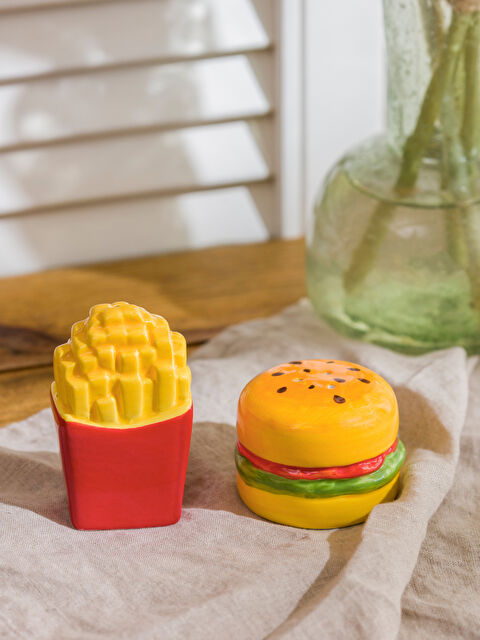 LCW HOME Hamburger and Fries Salt and Pepper Shakers - S6CO98Z8-F9C