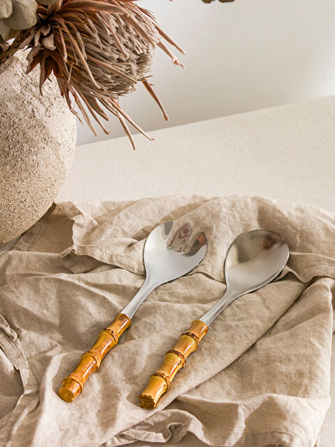 LCW HOME Ahşap Saplı Metal Servis Gereci 2'li - S6CR51Z8-LQJ