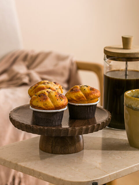 LCW HOME Dekoratif Ahşap Ayaklı Sunum Tabağı 20 cm
 - S6CR77Z8-F9C