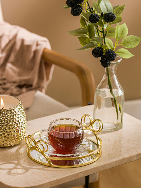 LCW HOME Mirrored Metal Tray 16 cm - S6CS31Z8-LUL