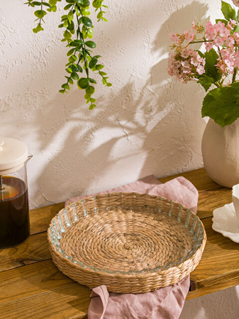 LCW HOME Dekoratif Hasır Sepet 28 cm - S6CT04Z8-Q57