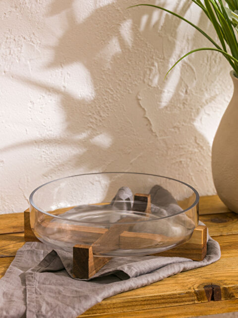 LCW HOME Dekoratif Ahşap Ayaklı Sunumluk 21 Cm - S6CT10Z8-Q57