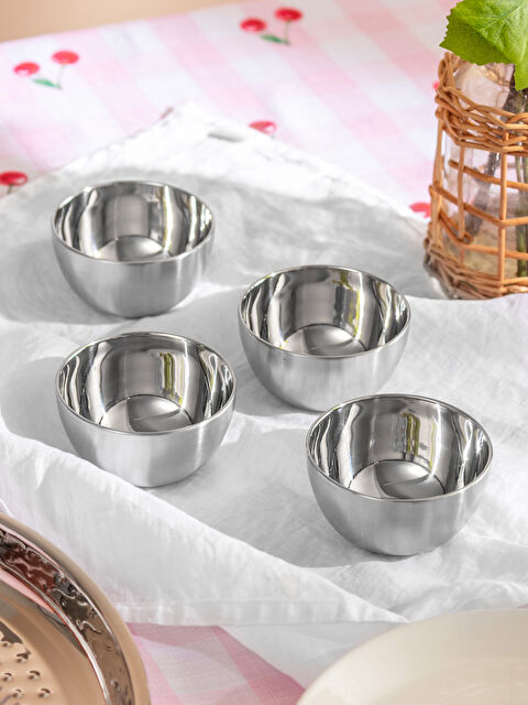 LCW HOME Set of Four Metal Sauce Dishes, 8 cm - S6CT18Z8-LS0